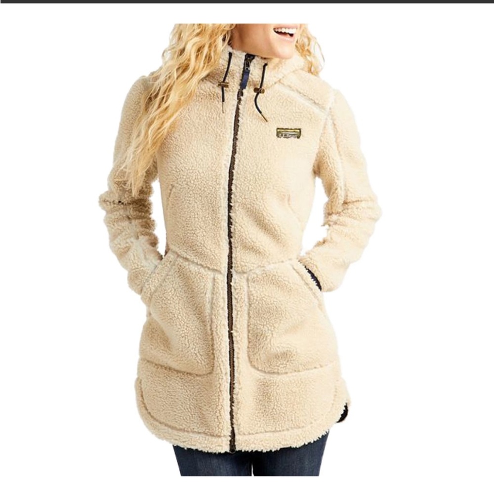 LL Bean Mountain Pile Fleece Coat